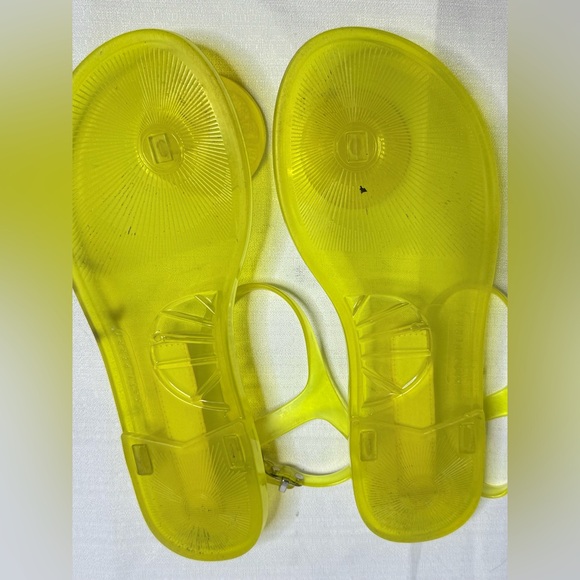 Katy Perry The Geli Yellow Lemon Fruit Scented Jelly Flat Ankle Strap Sandals 8 - Picture 6 of 6